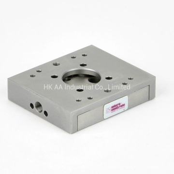 CNC Machined Black Anodized Aluminum Micro Linear Translation Stage for Optical Industry